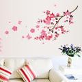 Living room bedroom dining room removable wall stickers creative personality romantic fresh butterfly love peach blossom. 