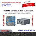 NanoPi R2S Plus Mini Development Board RK3328 Dual Gigabit Ethernet Port 32GBeMMC Supports M.2WiFi.