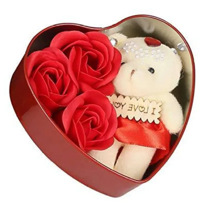 Love%20Gift%20-Heart%20Shape%20Gift%20Box%20(Flowers%20With%20Soft%20Teddy)%20-%2011cm*11.8cm%20-%20Image%203