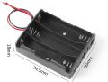 3 Slots 18650 Battery Case Holder for DIY Battery Storage Box. 