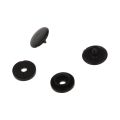 100 Pcs T3 Kam Snaps Press Studs Scrapbook Sewing Buttons Black + White 2Piece Set - black&white.
