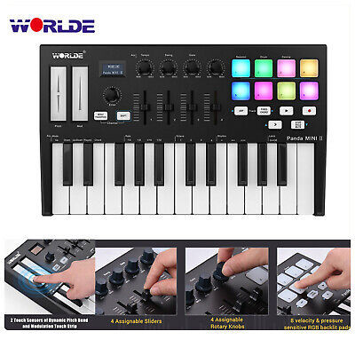 WORLDE%20Panda%20MINI%20II%20Portable%2025-Key%20USB%20MIDI%20Keyboard%20Controller%20with%208%20RGB%20Backlit%20Trigger%20Pads%204%20Assignable%20Control%20Knobs%204%20Assignable%20Sliders%20-%20Image%205