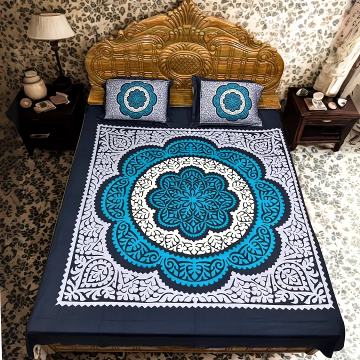 King%20Size%20Cotton%20Bed%20Sheet%20Set%20(7%20x%208%20Feet)%20with%20Two%20Pillow%20Covers%20%7C%20Home%20tex%20panel,%20best%20Quality%20beautiful%20design%20Multicolor%20Chador%20%7C%20Soft%20&%20Durable%20-%20Image%206