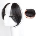 Simple Middle-part Bangs Hair Extensions Clip in the Front Side Bangs Synthetic Fringe Hairpiece French Middle Part Bangs. 