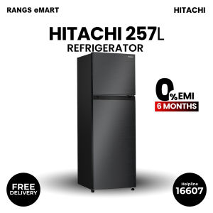 Hitachi Official 257L Refrigerator HRTN5275MFBBKSG | Free Delivery | EMI Available