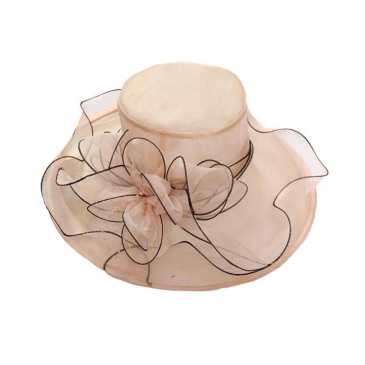 70%25%20Women's%20Hat%20Hot%20Sell%20Floral%20Organza%20Wide%20Brim%20Church%20Kentucky%20Derby%20Fascinator%20Lady%20Tea%20Party%20Sun%20Hat%20-%20Image%203