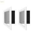2x Wooden Photo Frame, Frame Front Opening Card Display, Glass Floating Front Open Artwork Picture Frame for Living Room, Baby Shower. 