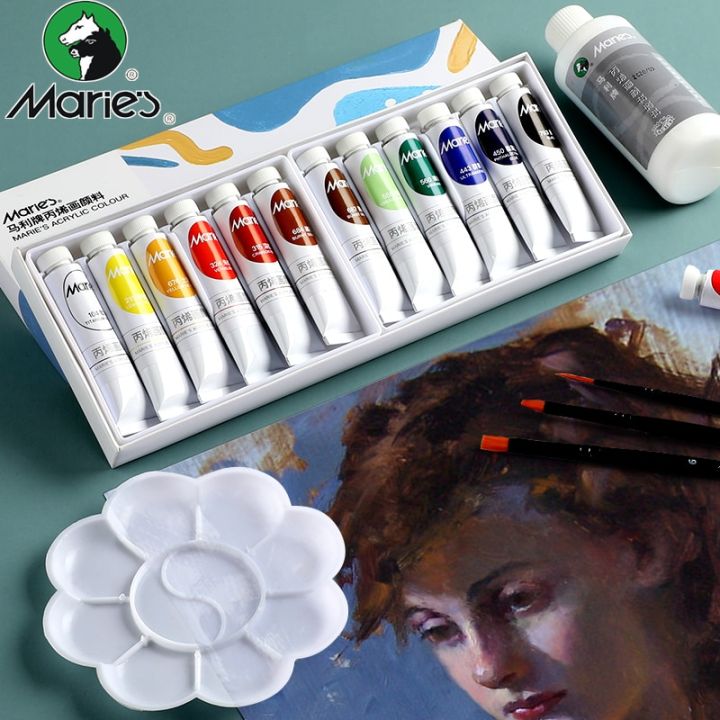 Marie's%20Acrylic%20Color%20Paint%20Set%20(12ML)%20-%2012%20Colors%201%20pek%20-%20Image%202