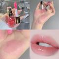Purple Plumping Lip Gloss Oil Long-lasting Moisturizing Liquid Lipsticks with Chubby Lips Brush. 