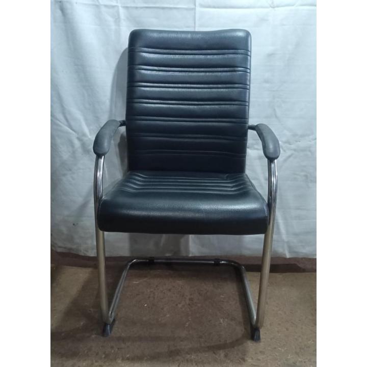 Fixied Visitor Chair Breathable mesh Curved backrest design