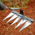 Gardening Tools Garden Rake Tilling Vegetable Plowing Planting Farm Hand Tool Garden Hoe Heavy Duty Rake for Soil Loosening Weeding Backyard. 