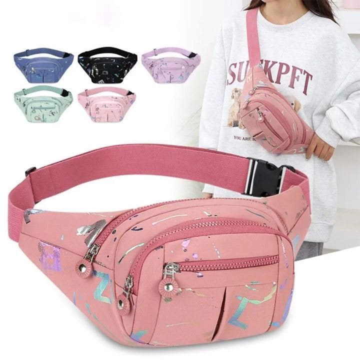 Water Proof Waist Bags Lightweight Fanny Pack Korean-Style Cross