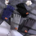1 Pair Winter Gloves For Men/women  (Free Size) Warm Wool Fingerless Gloves Driving Bike Cycle Sports Half/Full Finger Touchscreen Writing Thick Elastic Gloves. 