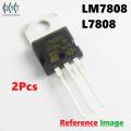 2Pcs- CHINESE LM7808 IC LM7808 Voltage Regulator IC L7808CV IC 7808 8V 1.5A L7808 Voltage Regulator 3 Pin Leads TO-220 Package. 