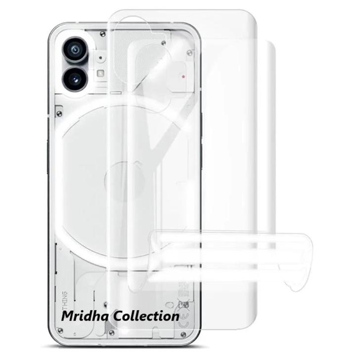 Nothing Phone 1 / Nothing Phone One TPU Protective Film Hydrogel Back ...