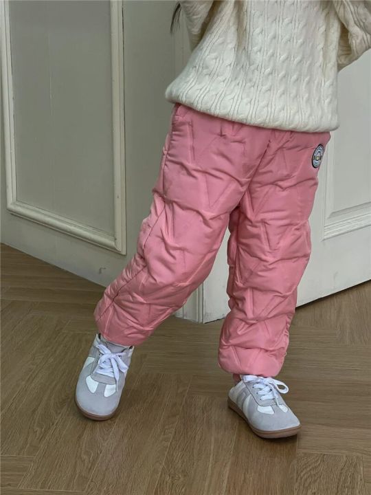 Winter%20Boys%20Thick%20Cotton%20Pants%20Fleece%20Padded%20Warm%20Trousers%20Kids%20Waterproof%20Ski%20Pants%2010Y%20Elastic%20High%20Waisted%20Baby%20Girls%20Pant%20-%20Image%207