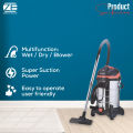 Miyako 1600 Watts Motor Power 3in1 Combo Stainless Steel Body Vacuum Cleaner MVC-1630L (Wet/Dry/Blow).