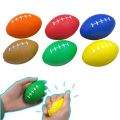 12 piece Hand exercise rugby ball for relief from stress free Punch Ball , Squeeze ball soft ball - Multicolor.