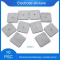 10 Pcs Nerve Stimulator Electrode Pads Conductive Electrodes Pads Use For TENS/EMS Unit Size 5cm*5cm With Button 3.5mm-10PCS. 