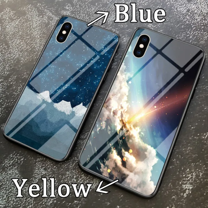 Phone%20Case%20OPPO%20A17K%20A17%20Back%20Cover%20Starry%20Galaxy%20Moon%20Meteor%20Design%20Protective%20Back%20Tempered%20Glass%20Couple%20Cover%20OPPO%20A17K%20A17%20Housing%20-%20Image%204