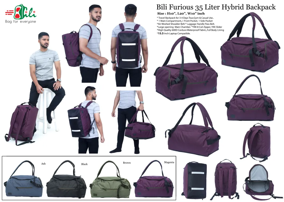 Bili Online Furious 30 Liter Travel Duffel Bag & Backpack, Waterproof Premium Duffle Bag, Biker Travel Bag, Weekender Duffel Bag With Shoe Compartment,Gym Bag, Travelling Bag,Sports Gym Bag | Daraz.com.bd Bili Online Furious 30 Liter Travel Duffel Bag & Backpack, Waterproof Premium Duffle Bag, Biker Travel Bag, Weekender Duffel Bag With Shoe Compartment,Gym Bag, Travelling Bag,Sports Gym Bag | Daraz.com.bd