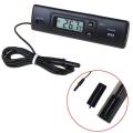 Auto Car In-Outdoor Thermometer W/Sensor for A/C Digital LCD Display. 