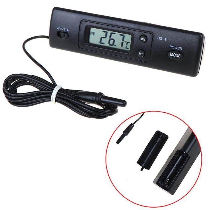 Auto Car In-Outdoor Thermometer W/Sensor for A/C Digital LCD Display