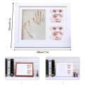 Baby Clay Handprint Footprint Photo Frame Kit For Newborn Girls And Boys Unique Baby Shower Gifts Set For Registry Memorable Keepsake Box Decorations For Room Wall Or Nursery Decor. 