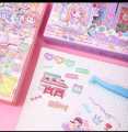 100 Sheets Stickers Box Space Park Anime Figure Pattern Decorative PET Cartoon Character Decals for Scrapbook. 
