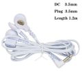 2.5mm 3.5mm mono plug to 3.5mm Snap Tens Lead Wire for Tens EMS electrode leads.