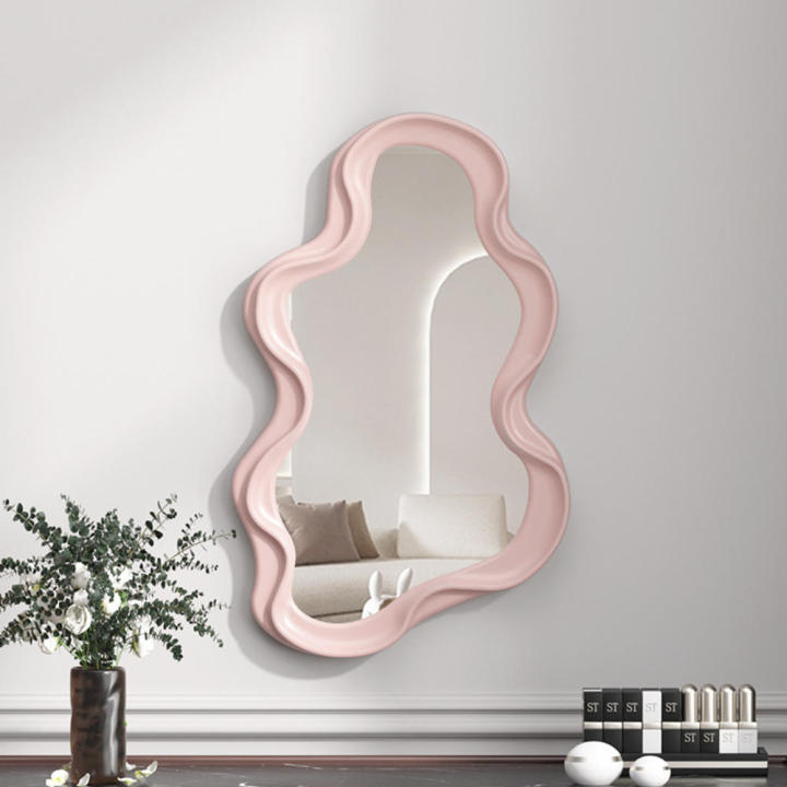 Frameless%20Wall%20Mirror%20Stylish%20Rectangular%20Wall-Mounted%20Bedroom%20Mirror%20Lightweight%20Kawaii%20Bathroom%20Mirror%20for%20Home%20Decor%20Living%20Room%20Accessory%20Beauty%20Routine%20Interior%20Design%20Housewarming%20Gift%20-%20Image%206