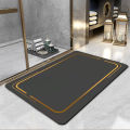 Anti-slip Bathroom Mat Geometic Bathroom Rug Diatom Mud Absorbent Doormat Nappa Skin Bathtube Side Foot Pad alfombra de baño. 