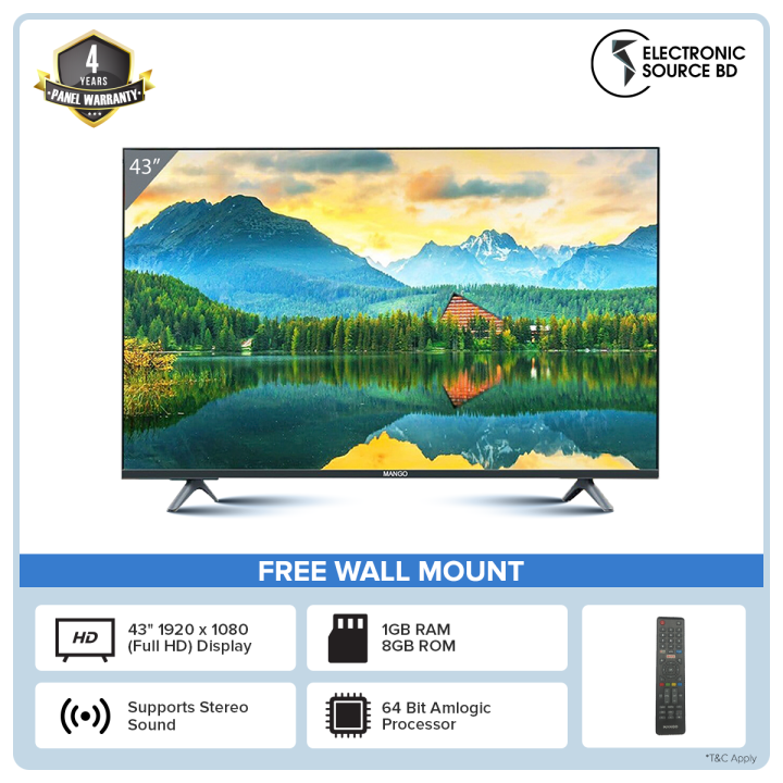 Mango  43 inch smart Google  TV (Model-43FG3)