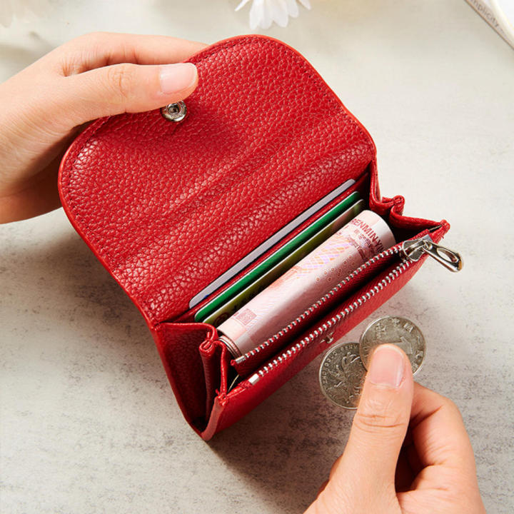 Michaela Small Small Leather Card Wallet Wallet Minimalist Pouch