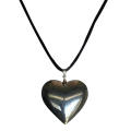 Rope chain necklace Hyperbole Exaggerated pendant necklace Glass pendant necklace Y2K fashion necklace Heart Beads chain necklace Unisex necklace Necklaces for Party necklace Fashion jewelry Gift for men Necklace for women. 