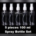 Stay Organized with the 5-Piece 100ml Spray Bottle Set - A Very Comfortable and Fashionable Solution That's Easy to Clean.. 
