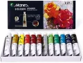 Maries Gouache Colour Paint 12 Color 12ML Tubes. 