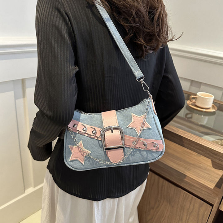 Y2K bag Girls Y2K Pink Fashion Tote Bag Design Vector Download