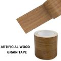 【NEW】 2.2 Inch X 15Ft Realistic Wood Grain Repair Adhensive Duct Tape Furniture Renovation Skirting Line Floor Sticker Waterproof.