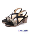 Walkar Ladies Heel PU Synthetic gliter. 