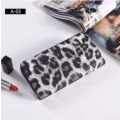 2023 New Fashion Women Wallet Small Cute Short Pu Leather Girl Wallets Zipper Purses Leopard Animal Print Card Holder Zip Around.