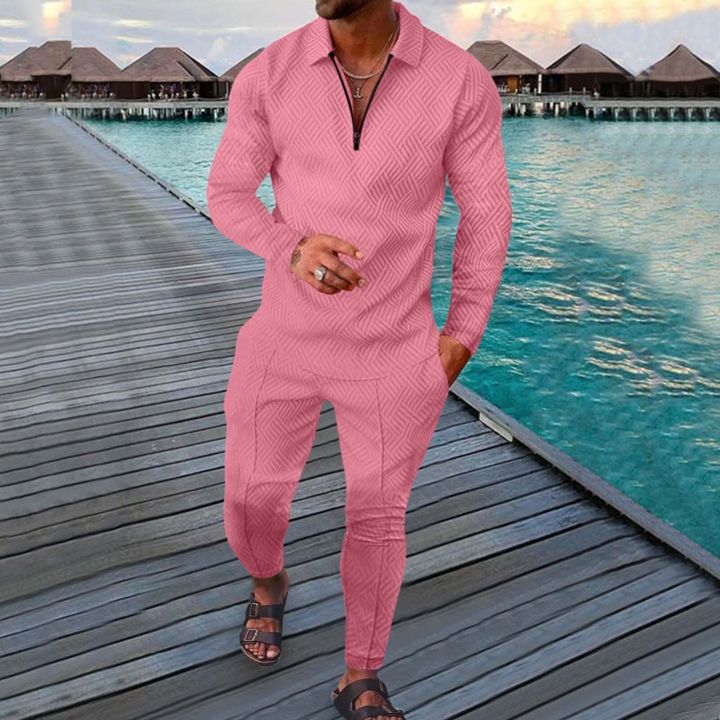 Men's%20Polo%20Suit%20Fashion%20Men%20Casual%20Set%20Autumn%20Solid%20Color%20V-neck%20Zipper%20Long%20Sleeve%20POLO%20Shirt+Pockets%20Pants%20Two%20Pieces%20Set%20Men%20-%20Image%206