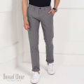 Slim-Fit Chino Gabardine Pants - Light Ash.