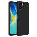 Vivo Y15s / Vivo Y01 / Vivo Y15A Silicone Matte Flexible Soft Phone Case - Black - Phone Back Cover.
