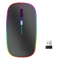 HP W10 Wireless Bluetooth Mouse, Rechargeable Dual Mode LED Mouse (Bluetooth 5.2 & USB Receiver) Portable Silent Mouse, for Laptop/Desktop/Tablet/Bluetooth Mouse. 