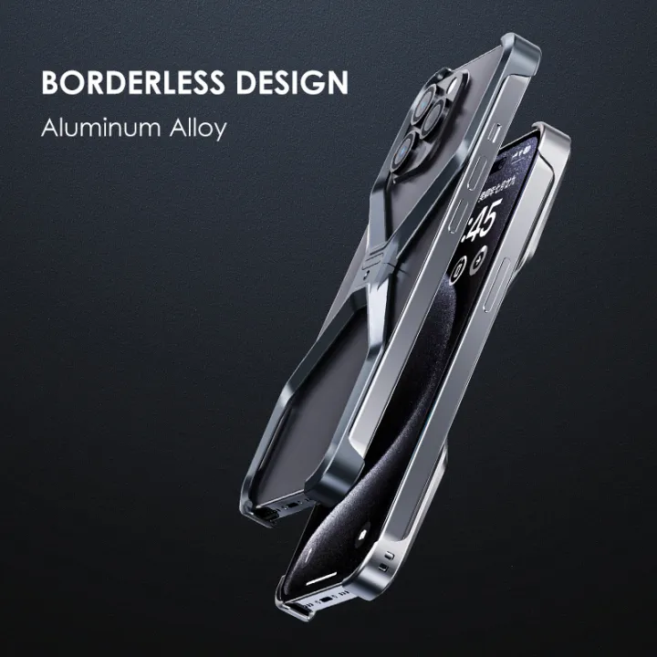 Luxury%20Aluminum%20Alloy%20Rimless%20Phone%20Case%20For%20iPhone%2015%2014%20Pro%20Max%20Metal%20X%20Type%20Removable%20Heat%20Dissipation%20Armor%20Shockproof%20Cover%20-%20Image%203