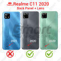 Realme C11 2020 RMX2185 Back Panel/Backshell/ Casing + Camera Lens + Side Buttons With Logo-All Colors Available.