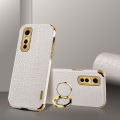 xprmy for Vivo S7e / Vivo Y73s Phone Case Crocodile Leather Texture Electroplated Frame Camera Protection Soft TPU Shockproof Full Protection Back Cover. 