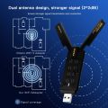 FENVI AX5400 WiFi 6E USB Adapter Dongle Tri Band 2.4G/5G/6GHz USB3.0 WiFi 6 Network Card Antenna For Laptop Win10/11 Driver Free.