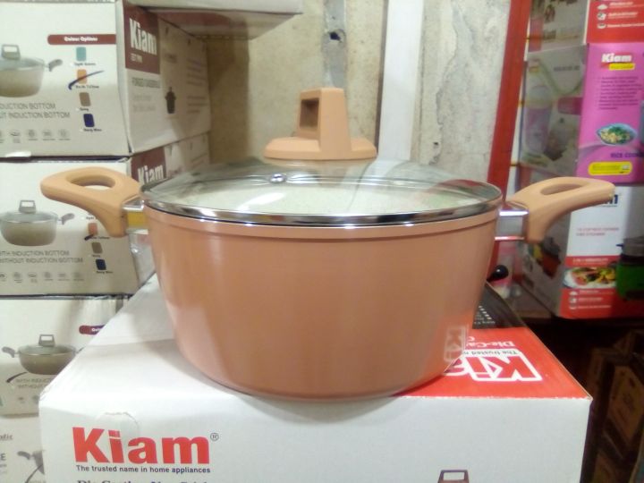 26CM Kiam Casserole With Glass Lid CERAMIC